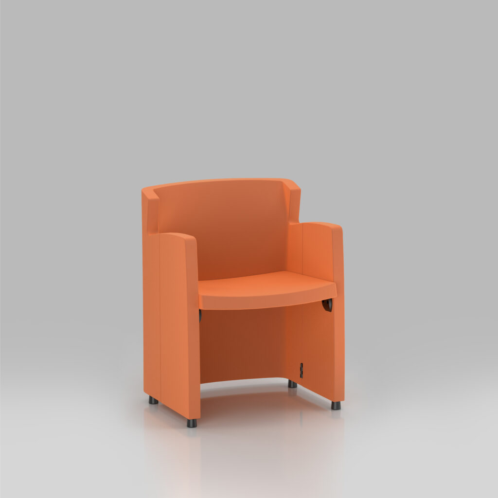 INDACO Poltrona Pieghevole Aperta Piedini Fronte